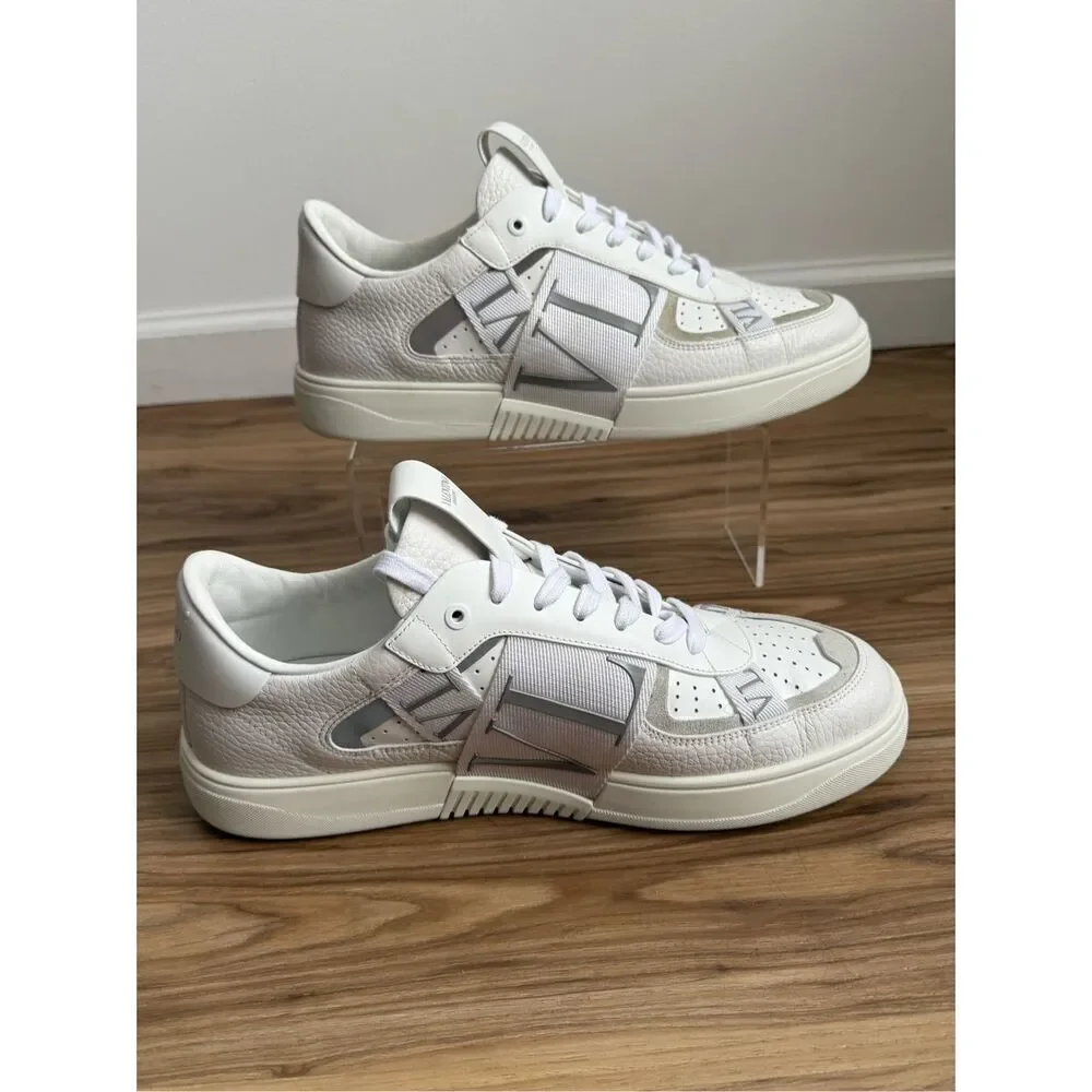 Valentino Garavani Low-Top Calfskin VL7N Sneakers with Bands US 11